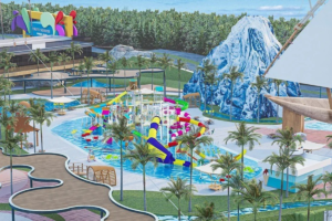 A expectativa é de que o Acqua Thermas Park receba até 150 mil visitantes por mês. Fonte: Portal do Governo de SP