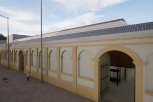 A maquete digital mostra como irá ficar o tradicional centro de compras após reforma - Foto: Ilustração. Fonte: Prefeitura São José Dos Campos