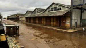 Situação do Cais Mauá, em Porto Alegre, no dia 28 de maio de 2024. Crédito: Divulgação/Prefeitura de Porto Alegre. Fonte: CNN