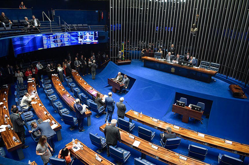A sessão plenária está prevista para começar às 11h Jonas Pereira/Agência Senado. Fonte: Agência Senado