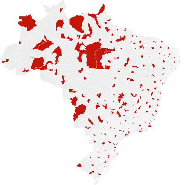 Cidades onde serão aplicadas as provas do Concurso Público Nacional, o Enem dos Concursos. Fonte: Ministério da Gestão/Portal G1