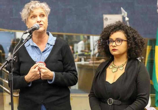 Cida Falabella e Iza Lourença. Crédito: PSOL/REPRODUÇÃO. Fonte: Estado de Minas