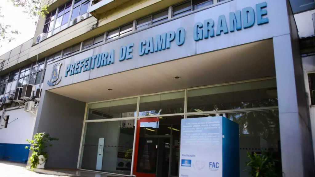 Edifício-sede da prefeitura de Campo Grande. (Foto: Nathalia Alcântara. Fonte: Midiamax