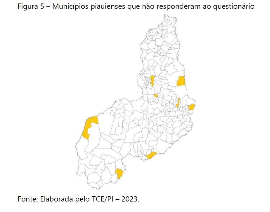 TCE-PI faz levantamento sobre a regulamentação de benefícios eventuais nos municípios. Fonte: Elaborado pelo TCE/PI - 2023.